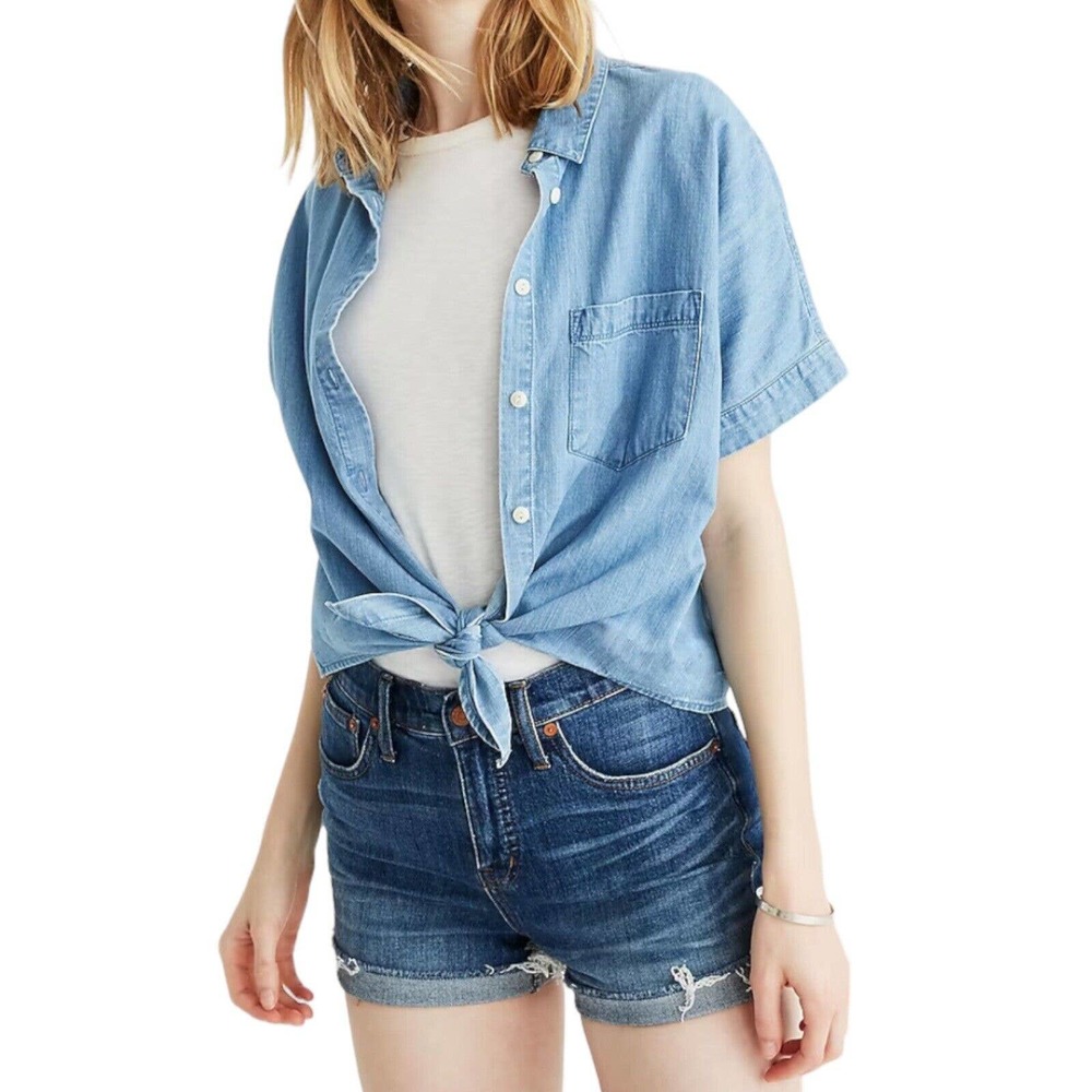 Madewell High Rise Denim Cutoff Stretchy Shorts Women’s Size 24